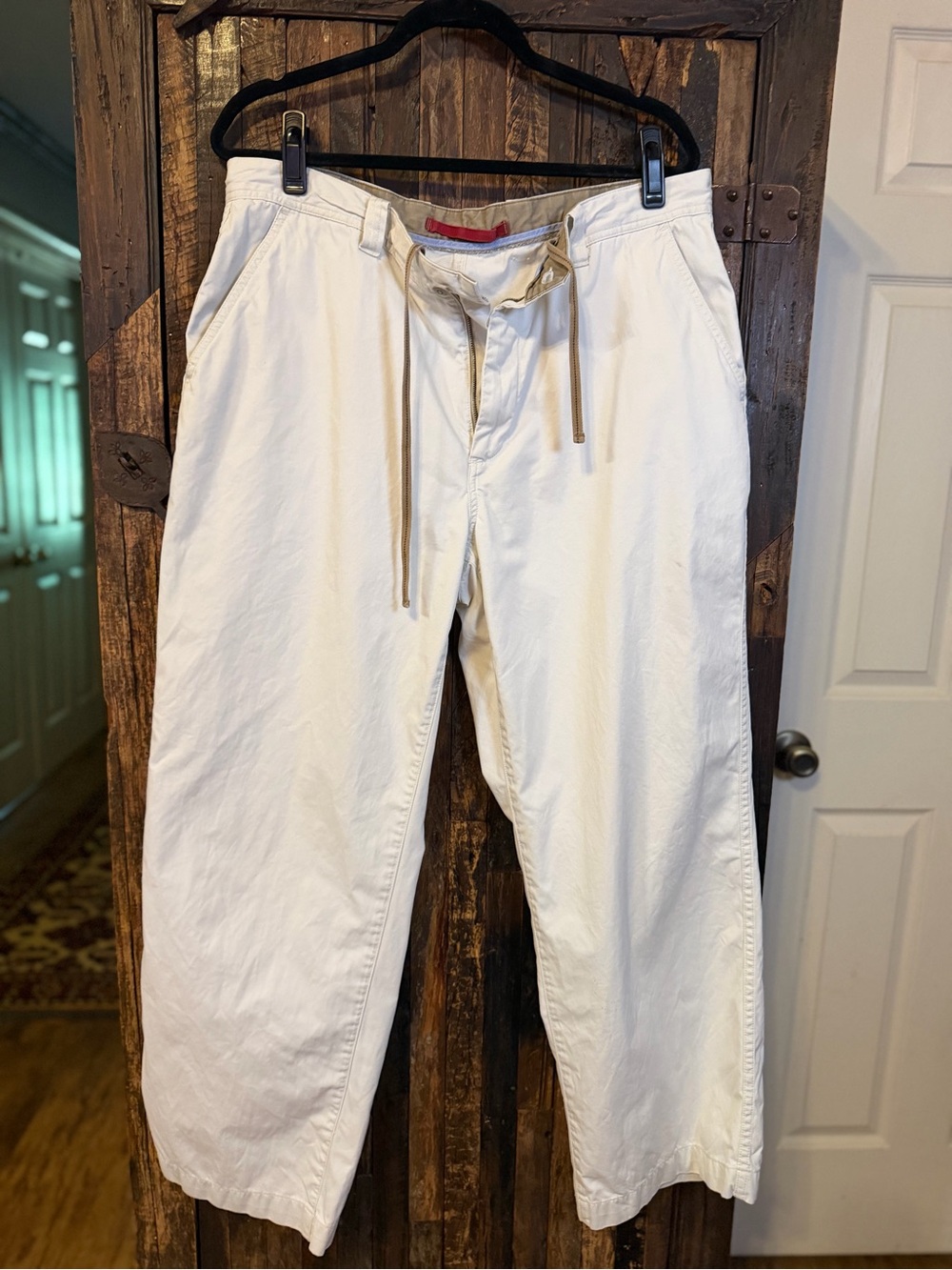 Vintage Tommy Hilfiger Men’s 36x30 White Chino Pants 100% Cotton Mauritius 90s